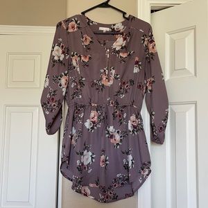 Mauve floral top